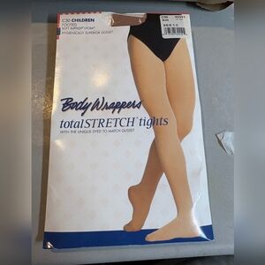 Body Wrappers TotalStretch Children's Tights - Suntan, XS/S 1-3,  92331 C30